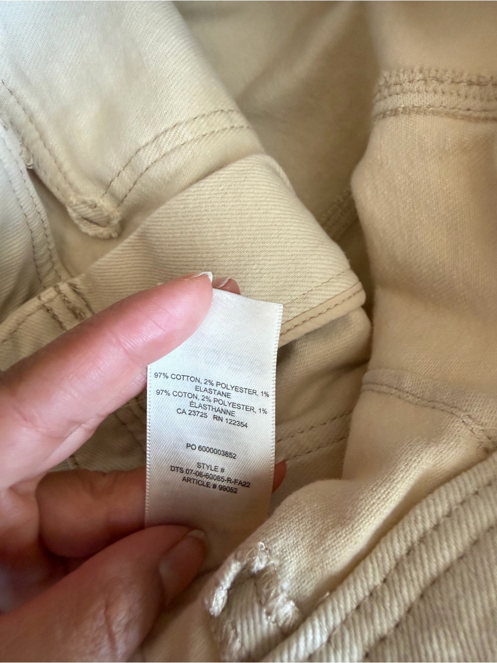 Aritzia Wilfred Free Modern Utility Pants Size 4 Beige Straight Leg Mid Rise - Picture 5 of 7